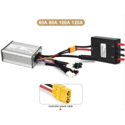 Electric Bicycle Dual Battery Connect 20-72V 60/80/100A 40-100V 120A Adapter Discharge Converter Ebike Module Balanced Discharge
