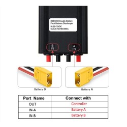 Electric Bicycle Dual Battery Connect 20-72V 60/80/100A 40-100V 120A Adapter Discharge Converter Ebike Module Balanced Discharge
