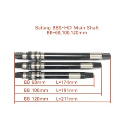 BAFANG Mid Motor BBS0102 BBSHD G320 G340 Shaft 120mm 100mm 68mmShaft Center Shaft 5-Way Shaft 250W 500W 750W 1000W