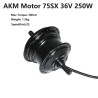 fork size-100mm Q75SX 36V 250W ebike motor RPM:201 or 328/AKM-Q7SX 36V 250W front motor Ebike 36V 250W hub motor