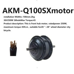 Ebike 36V 250W  motor--front motor AKM-100 36V 250W  motor size-100mm36V 250W motor RPM:201 or 328