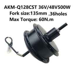 Ebike Power AKM Motor 36V/48V  500W  Cassette Brushless Gear Hub Motor Rotate Rear Higher Speed Motor with 9pins Motor