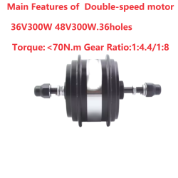 Mountain bike modified electric vehicle two-speed motor high-torque mountain climbing internal variable-speed high-speed motor